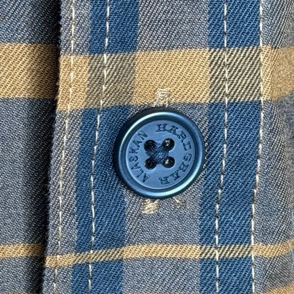 Alaskan Hardgear Duluth Untucked Long Sleeve Men's Large Brown Plaid  Work Shirt - Picture 5 of 9